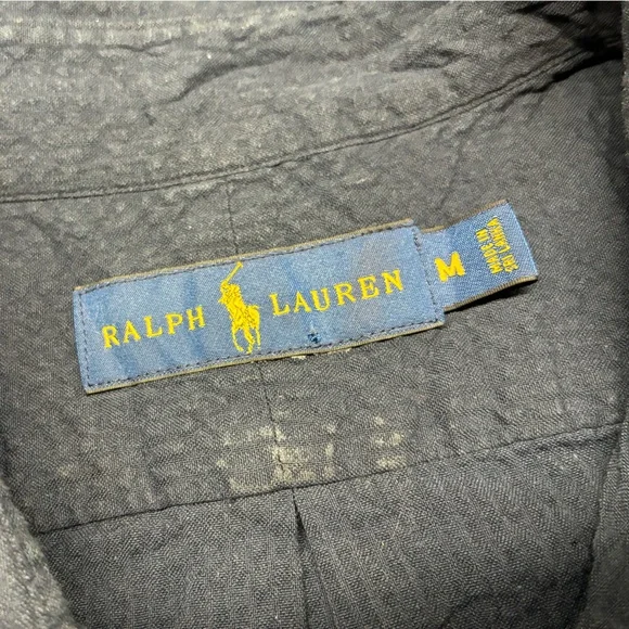 Ralph Lauren Dark Blue Casual Button Down Shirt - Picture 2 of 5